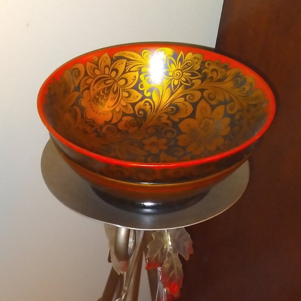 Ukraine, Handmade wooden bawl, Vintage